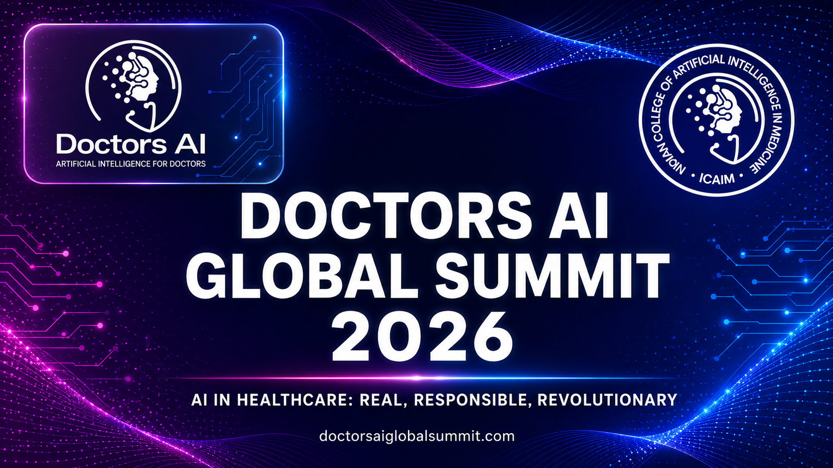 Doctors AI Global Summit 2026 banner